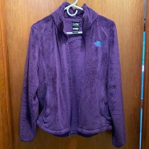 Purple Northface fleece jacket